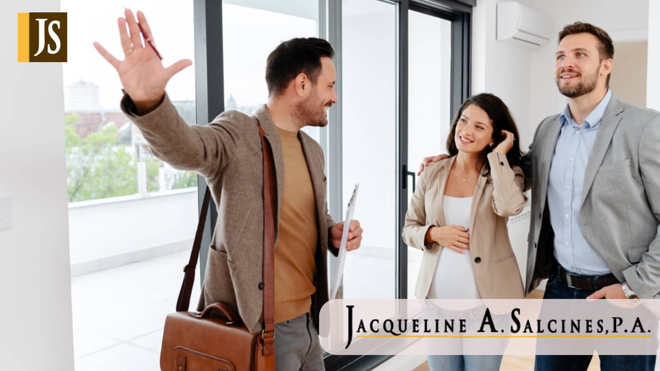 Future parents buying an apartment