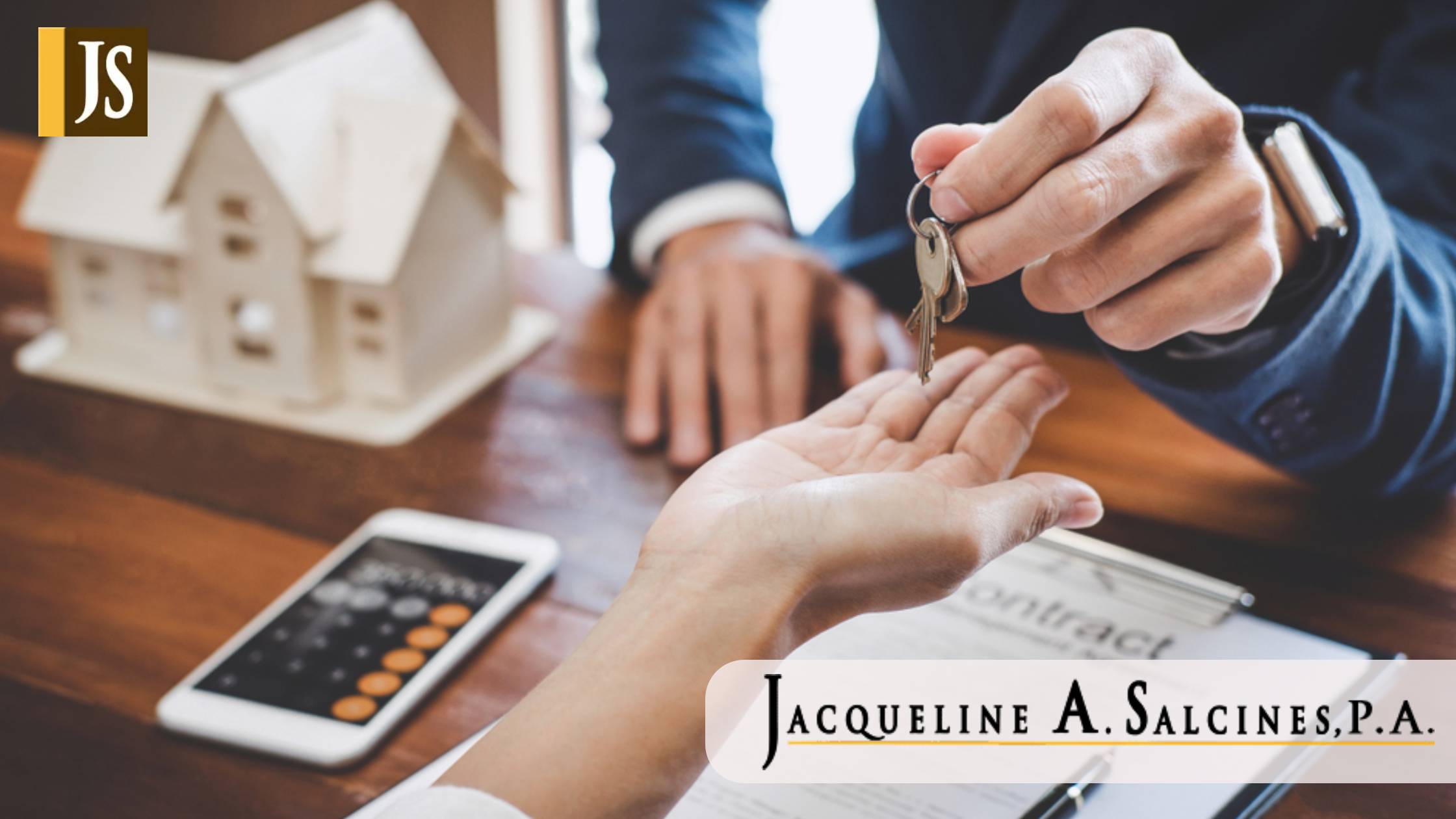 Real estate agent Sales manager holding filing keys to customer after signing rental lease contract of sale purchase agreement